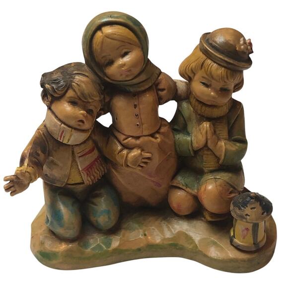 Vintage Fontanini Italy 1993 Figurine Jethro, Tamar,Saul in Prayer Handpainted - Picture 1 of 6